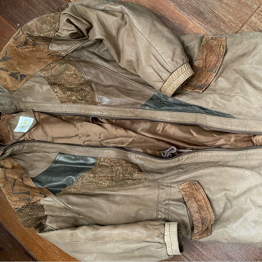 Paris Sport Club Vintage Leather Jacket - Men’s Medium